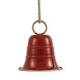 thumbnail image 2 of Dserfhy Rustic Metal Christmas Bell Large Red Green Golden Jingle Bell Christmas Tree Hanging Decor Vintage Handmade Wind Chime for Tree Wreath Door Decor, 2 of 8