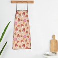thumbnail image 5 of Zufioo 70s Mushroom Print Tie-up Apron, Unisex Kitchen Apron - Oil-proof, Stain-proof and Waterproof, Suitable for Restaurants and Service Industries-One Size, 5 of 9