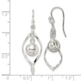 thumbnail image 2 of FJC Finejewelers 925 Sterling Silver Polished Twisted and Ball Dangle Earrings 40 x 14 mm, 2 of 6