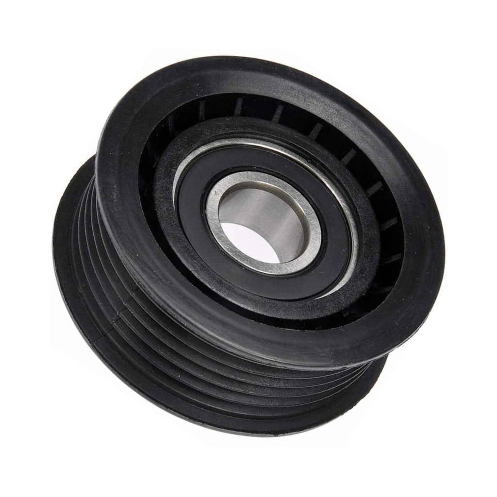 KarParts360 For Ram 1500 2013 14 15 16 17 2018 Idler Pulley | Plastic | Serpentine Belt Type | Black Color | 17 Millimeters Inside Diameter | 1 Mounting Hole | 1 Pulley Bearing | 2020919, 59903341E