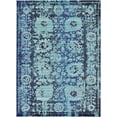 thumbnail image 2 of Rugs.com Fleur Collection Rug – 8' x 11' Blue Medium-Pile Rug Perfect For Living Rooms, Large Dining Rooms, Open Floorplans, 2 of 9