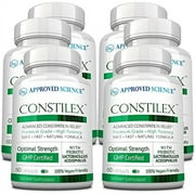 Approved Science Constilex - Rapid Constipation Relief & Support from Future Episodes - Promotes Healthy Levels of Bacteria and Strengthens Intestinal Flora - 6 Bottles