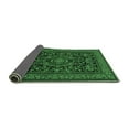 thumbnail image 2 of Ahgly Company Indoor Rectangle Medallion Emerald Green Traditional Area Rugs, 2' x 4', 2 of 4
