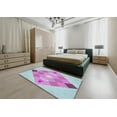 thumbnail image 5 of Ahgly Company Machine Washable Indoor Rectangle Transitional Coral Blue Area Rugs, 4' x 6', 5 of 7