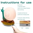 thumbnail image 5 of Snail Night Light LED Table Lamp Cute Snail Desk Light USB Powered Touch Control Dimmable Warm White Light & Colorful Light for Children's Bedroom Decor Nursery, 5 of 5