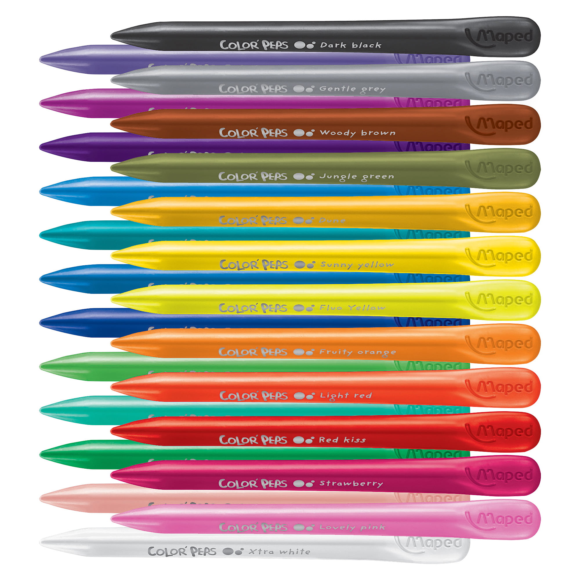 TeachersParadise - Maped Color'Peps My First PlastiClean Plastic Crayons,  Pack of 6 - MAP863806
