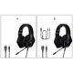 thumbnail image 5 of Inteprter Auriculares para juegos de 3,5mm, micrófono flexible con cancelación de ruido, auriculares para ordenador, chat en línea, orejeras, Cables de audio/vídeo  avec câble adaptateur, 5 of 6