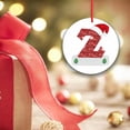 thumbnail image 4 of Adorno navideño personalizado Homerr, decoración festiva navideña, colgante navideño, adorno colgante creativo personalizado con alfabeto para decoración festiva del árbol de Navidad., 4 of 8
