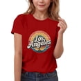 thumbnail image 2 of NAISIBABY Girls Graphic Tees 10T, Short Sleeve Fashion Casual Tees Crew Neck Kids Summer Tops Clothes Red, 2 of 5