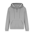 thumbnail image 5 of Blusa con capucha de manga larga para hombre, sudadera con cremallera de un cuarto, sudadera con capucha tipo cargo, para entrenamiento, gimnasio, deportes, correr, exteriores, chaquetas de invierno,, 5 of 5
