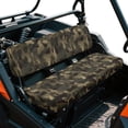 thumbnail image 2 of ZIATUBLES 2-Pack UTV Seat Covers with Dark Camouflage Print, Waterproof Scratch-Resistant Polyester Protectors for Kawasaki Mule Bench Seats, Easy to Clean UTV Decor Accessories Part, 2 of 8