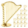 thumbnail image 6 of 30 Pcs Musical Instrument Model Miniature Instruments Golden, 6 of 8
