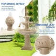 thumbnail image 4 of MAGIC UNION Outdoor Garden Water Fountains, 48.4" H Italian Style Fountains and Waterfalls Outside, 3-Tier Large Bubbler Cascading Indoor Floor Water Fountain Features with Pump for Home Yard Decor, 4 of 8