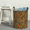 thumbnail image 6 of Rateoe Picnic Pattern Round Laundry Hamper Basket, Tall Hamper Basket for Blanket Storage, Nursery Clothes Hamper for Laundry in Bedroom and College Dorm-Medium, 6 of 6