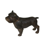 Terrier dog Bronze Statue -  Size: 19"L x 5"W x 14"H.