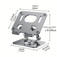 thumbnail image 3 of Foldable Mobile Phone Holder 360 Degree Rotating Hollowed Tablet Stand Holder Anti, 3 of 5