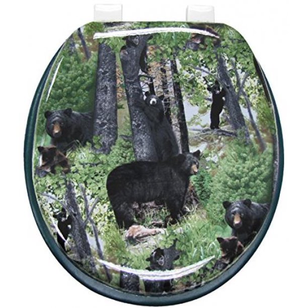 Ginsey Woodland Bears Soft Toilet Seat