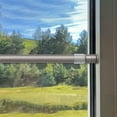 thumbnail image 2 of Adjustable Tension Rods 16-23 Inches - No Tools Needed - Perfect for Lightweight Voile Curtains, Rubber Tips for Secure Fit - Easy Installation for Home Use - Graphite, Set of 2, 2 of 5