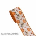 thumbnail image 3 of Ovzne Thanksgiving Wired Ribbon Pumpkin Maple Leaf Fall Decor, 3 of 6