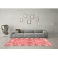 thumbnail image 3 of Ahgly Company Machine Washable Indoor Rectangle Abstract Red Modern Area Rugs, 2' x 4', 3 of 4
