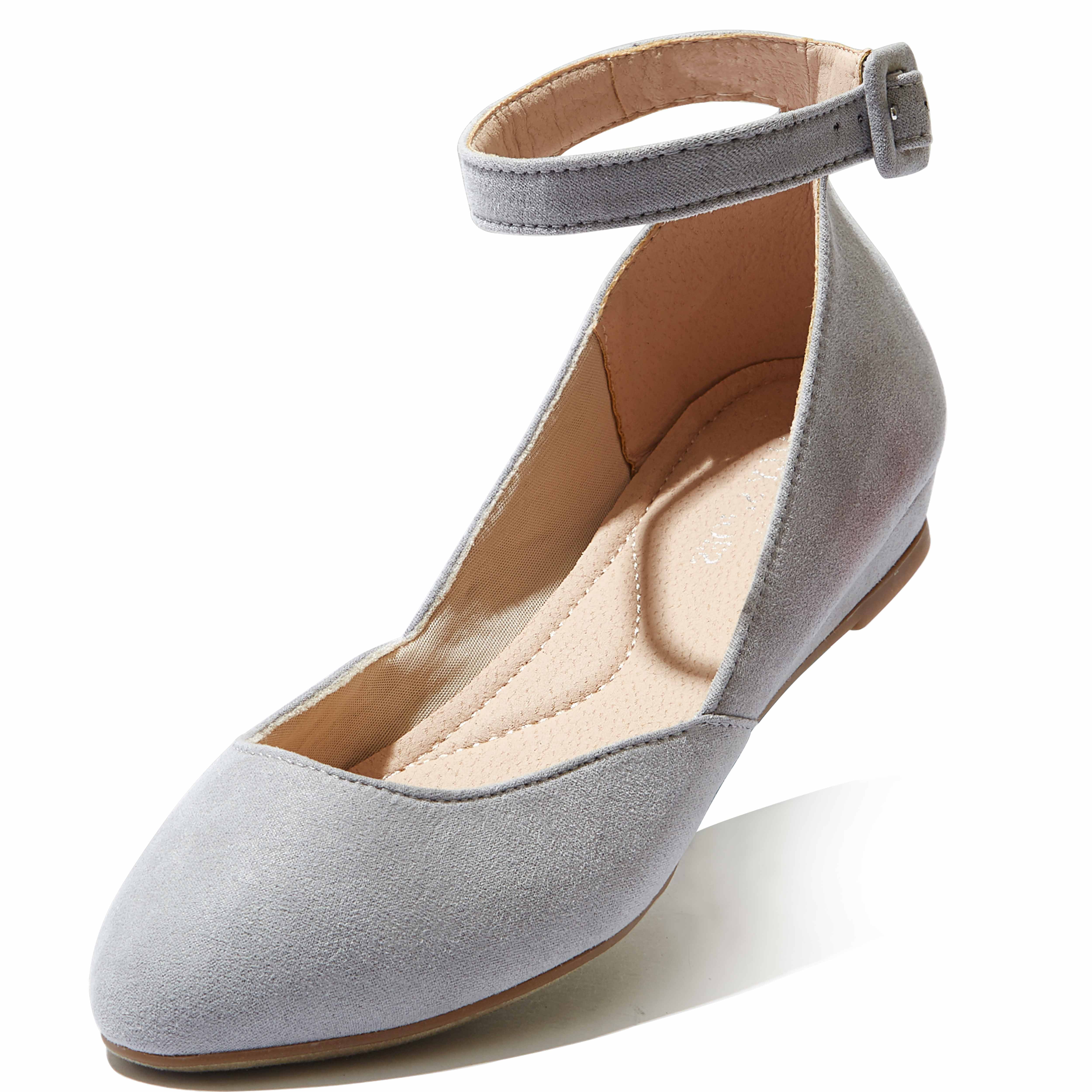 low wedge ankle strap