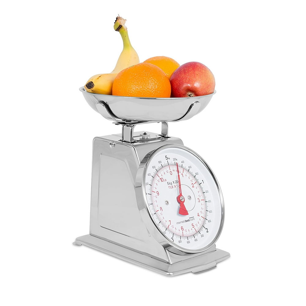 mechanical kitchen scale (stainless steel)