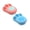 Pink & Sky Blue, variant on Pet Grooming Brush with Shampoo Dispenser, Self Cleaning Dog Brush for Shedding, Soft Silicone Bath Brush for Dogs Cats, Non- Handle Pet Washing Tool for Home Bathing, 4.13", Yellow