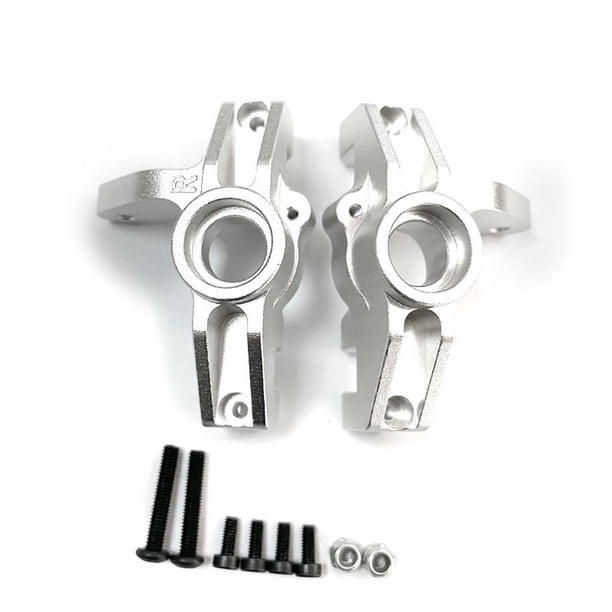 Soporte de Cubo de Dirección Vogacara de Aleación de Aluminio para 1/10 LOSI Baja Rey 4WD Plata