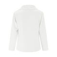 thumbnail image 3 of Gubotare Plus Size Blazers for Women Women's Blazer Suit Open Front Cardigan Long Sleeve Solid Color Knit Blazer (White,XXL), 3 of 5