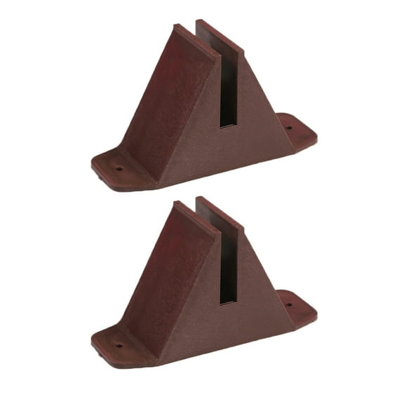 OUNONA 2pcs Garden Fence Bases Yard Fence Support Base Plastic Fence Holder Fence Net Stake Base Garden Trellis Stand for Outdoor Lawn Fence Accessories