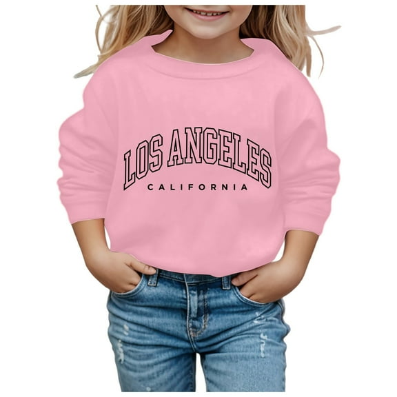 TBWNWG Sweatshirt for Girls,Girls Cute Graphic Soft Long Sleeve Sweatshirt Comfortable Pullover Top,Size 8-10 Years
