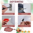 thumbnail image 3 of yeacher Automatic Poultry Watering System - Durable Chicken Waterer Cups for Chickens, Ducks, Geese, Turkeys & Rabbits - 5-Pack with Blue Bowls and Leak-Proof Nuts, 3 of 7