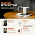 thumbnail image 3 of 4 in 1 Wireless Charger,Charging Station with Soft Night Light,15W Max Fast Charging Holder for iPhone 17 16 15 14 13 12,for iWatch Series,for AirPods,ideal for home and travel,Silver Charging Dock, 3 of 8