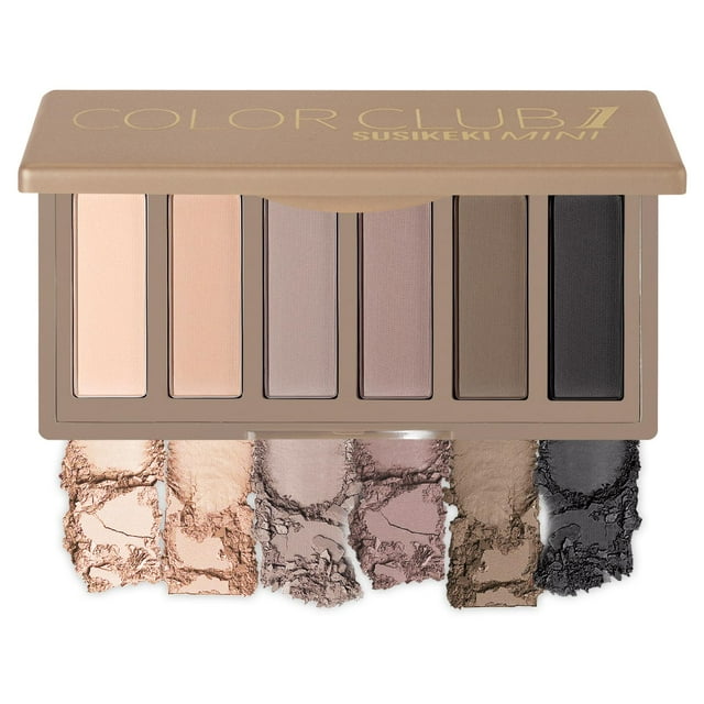 Paleta de sombras de ojos SUSIKEKI Mini Naked de 6 colores con espejo