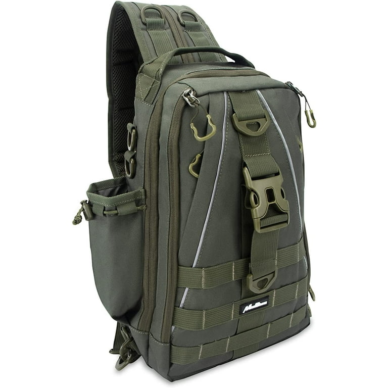 Fishing Tackle Bag,Ultralight Water-Resistant Outdoor Shoulder Backpack  Fishing Tackle Box Bag with Rod Holder,Tackle Backpack 