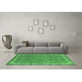 thumbnail image 3 of Ahgly Company Indoor Square Oriental Emerald Green Traditional Area Rugs, 8' Square, 3 of 4