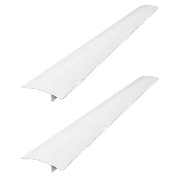 2X Silicone Stove Space Covers, Heat Oven Space Filler Seals Space Between Stovetop and Counter White