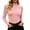 Pink, variant on FAZVAOO Women's Stretchy Layering Undershirt Stretchy Warm Winter Layering Shirt