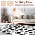 thumbnail image 2 of ODIKA 8' Machine Washable Non-Slip Area Rug, Modern Southwestern Spot Mosaic with Artistic Patchwork High Traffic Rug, Black, 298560, 2 of 7