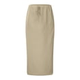 thumbnail image 2 of Linen Flared Maxi Skirt With Back Slit Elastic Waist Drawstring Long Flowy Ankle Length Skirt under Skirt Fluff Lingerie Skirt plus Size Denim Skirt Skirts with Leggings Long Denim Skirt Latex Mini, 2 of 9