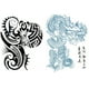 thumbnail image 1 of 2 uds pegatinas tatuaje gran tamaño serie dragón hombro fresco para hombres y mujeres pegatinas tatuaje corporal 320*240MM (PC-017-018) I, 1 of 9