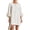107#White, variant on Womens Long Balloon Sleeve Mini Dress Cotton Linen 3D Floral Cuff Round Neck Loose Casual Travel Dress