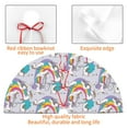 thumbnail image 4 of Picia Unicorn DoingYoga Print Christmas Tree Skirt , Christmas Tree Skirt Ornaments for Merry Christmas Holiday Party Decorations Indoor Outdoor-30", 4 of 7