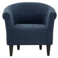 thumbnail image 2 of Fox Hill Trading Marlee Traditional Fabric & EPS Club Chair in Navy Blue, 2 of 4