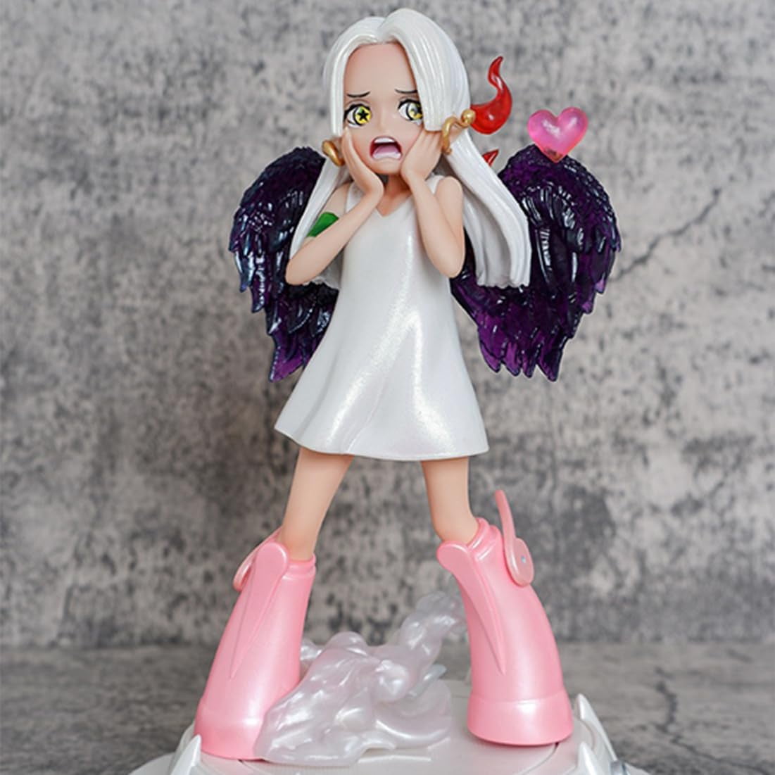 New Seraphim Boa Hancock 2pc (Pink+Black Ver) Character Anime Model Statue Action Figures Desktop Ornament Popular Decorations Fan Souvenirs Creative Gift Collectable