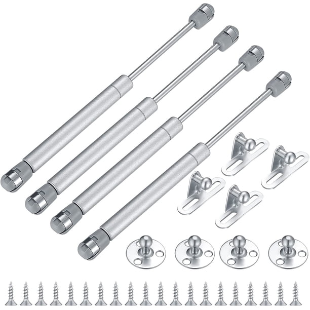 resortes de gas, soportes de elevación de puntales de gas de 100 N/22 libras, amortigures de gas, bisagras de cierre suave, tapa de puerta de gabinete para muebles, soporte de resorte hidráulico