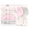 thumbnail image 2 of Hudson Baby Infant Girl Cotton Headband and Scratch Mitten Set, Lace Medallion, 0-6 Months, 2 of 6