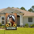 thumbnail image 2 of Amhnf Welcome Horse Sunflower Garden Flag For Home Outdoor Garden Yard Decor 12x18 inch, 2 of 5
