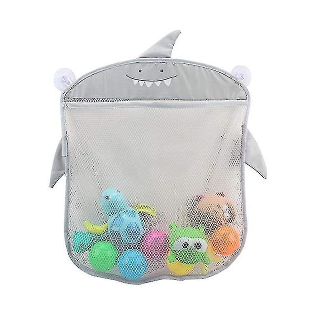 Bolsa de almacenamiento de juguetes para el baño NQ Organizador colgante red de malla con 2 ventosas fuertes