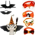 thumbnail image 1 of Halloween Para Perros Y Gatos, Collar De Pajarita Ajustable Para Mascotas De Halloween + Trajes De Alas De Murciélago Negro, Disfraz De Cosplay Para Mascotas Para Uso Diario Y Fotografía Speravity HA045276-03, 1 of 6